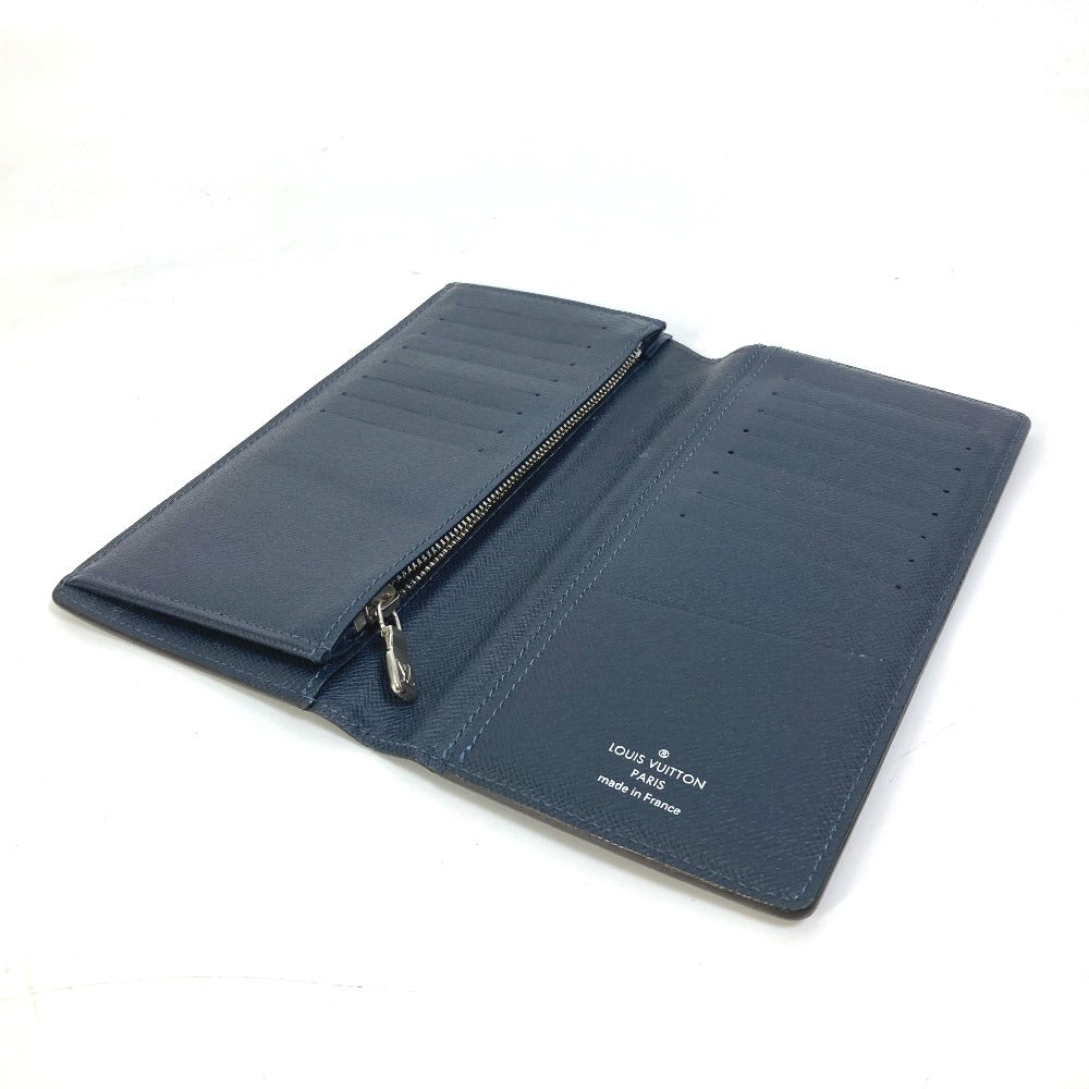 LOUIS VUITTON M30713 タイガV ポルトフォイユ・ブラザ NM 2つ折り 長財布 タイガレザー メンズ ネイビー