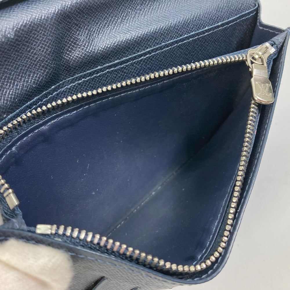 LOUIS VUITTON M30713 タイガV ポルトフォイユ・ブラザ NM 2つ折り 長財布 タイガレザー メンズ ネイビー