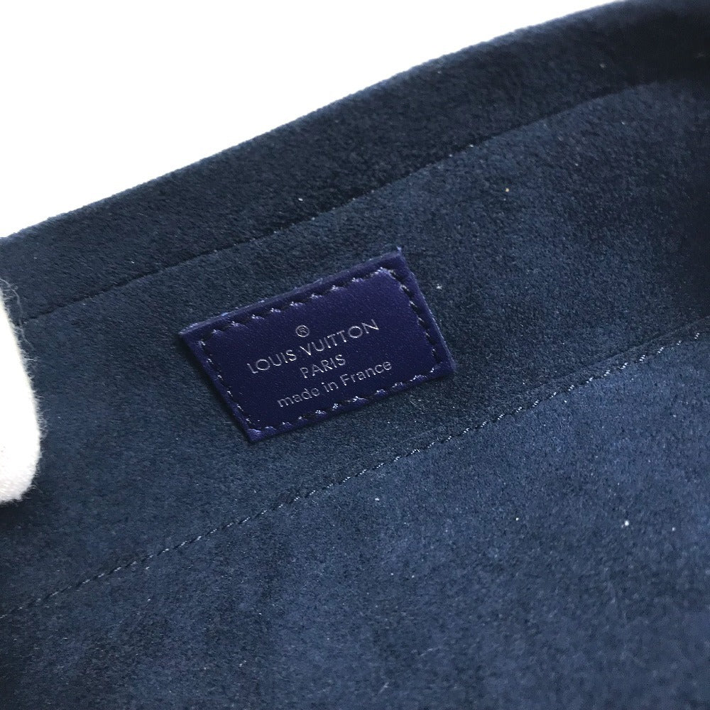 LOUIS VUITTON GI0764 モノグラムバンダナ エテュイ リュネット GM サングラスケース アイウェア メガネ 眼鏡 ポーチ メガネケース レザー ユニセックス ブルー - brandshop-reference