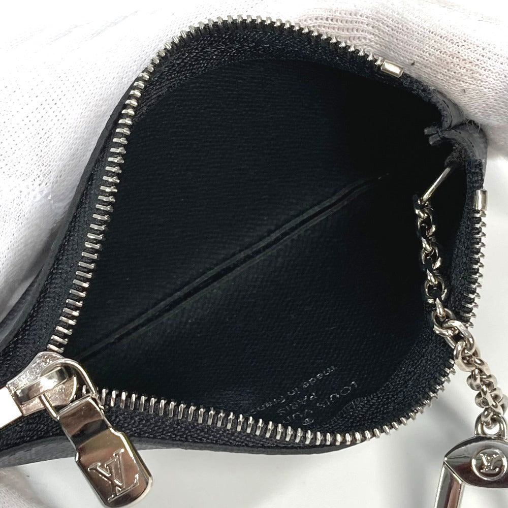 LOUIS VUITTON N60155 ダミエグラフィット カードキーケース ポシェット・クレ 小銭入れ 財布 キーリング付き コインケース ダミエグラフィットキャンバス ユニセックス ブラック - brandshop-reference