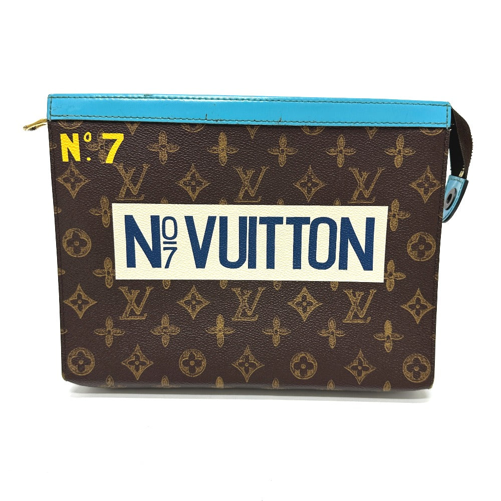 LOUIS VUITTON M81204 Monogram Voyage Pochette MM, Men's Monogram Canvas, Brown, Pouch, Second Bag, Clutch Bag