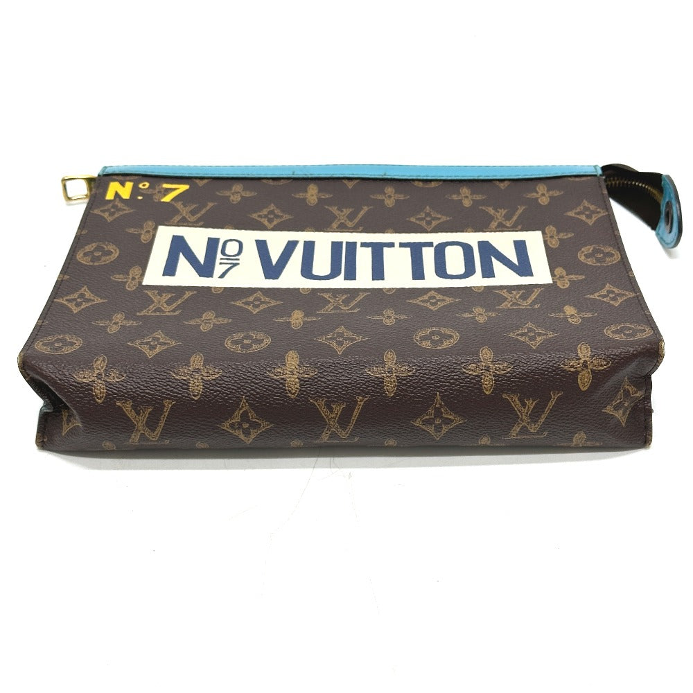 LOUIS VUITTON M81204 Monogram Voyage Pochette MM, Men's Monogram Canvas, Brown, Pouch, Second Bag, Clutch Bag
