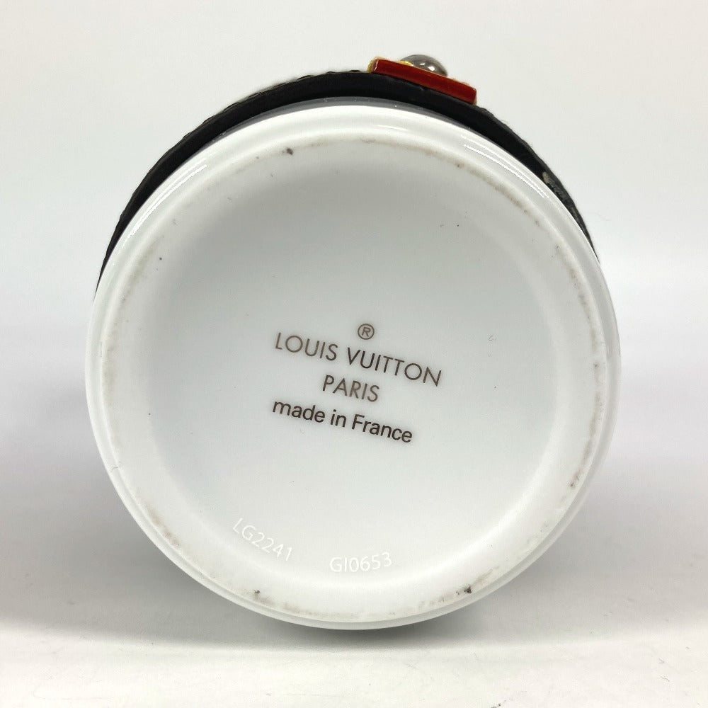 LOUIS VUITTON GI0653 モノグラム カップ ルイ スリーブ付き コップ インテリア タンブラー 陶器 ユニセックス ホワイト - brandshop-reference