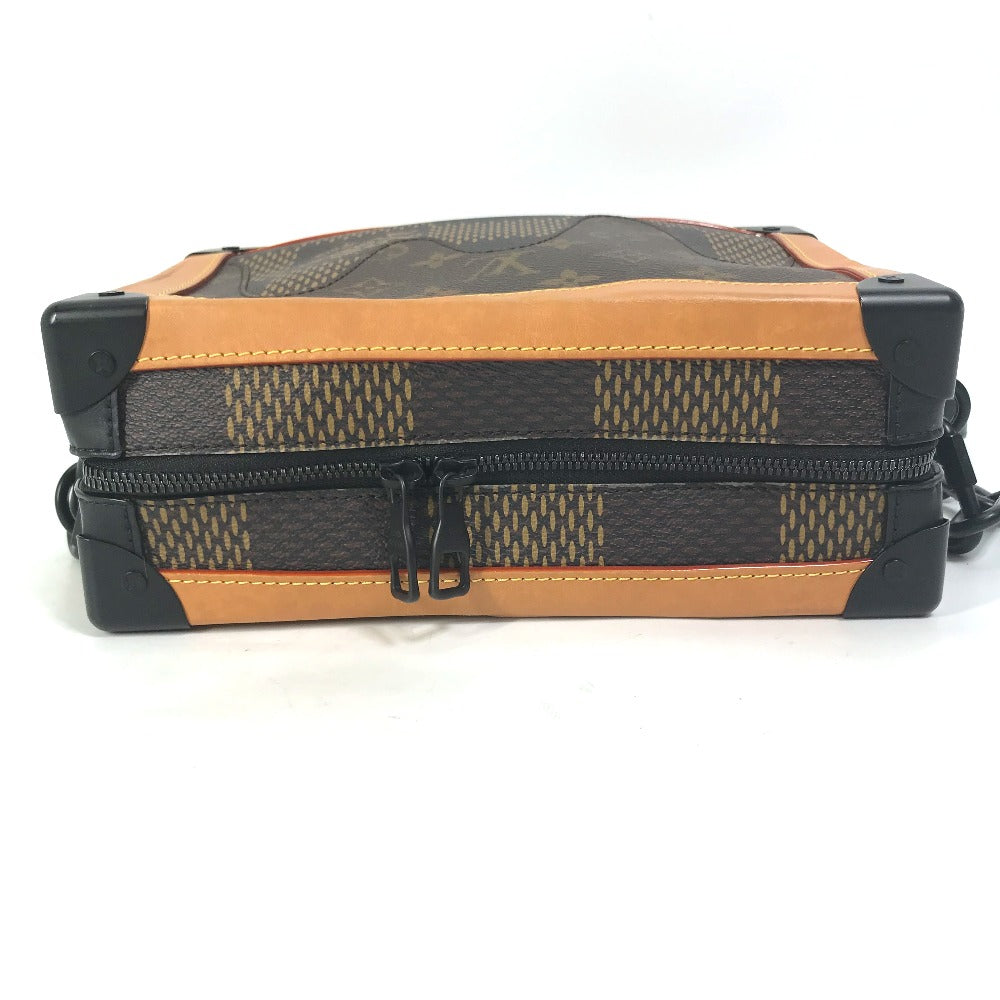 LOUIS VUITTON N40381 Damier Giant NIGO Collaboration Soft Trunk Crossbody Pochette Shoulder Bag Damier Giant Canvas Men's Brown