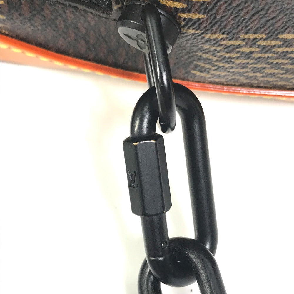 LOUIS VUITTON N40381 Damier Giant NIGO Collaboration Soft Trunk Crossbody Pochette Shoulder Bag Damier Giant Canvas Men's Brown