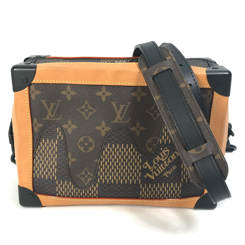 LOUIS VUITTON N40381 Damier Giant NIGO Collaboration Soft Trunk Crossbody Pochette Shoulder Bag Damier Giant Canvas Men's Brown