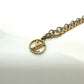 LOUIS VUITTON M68074 Logomania Two-Tone Chain Necklace, Metal, Women's, Gold