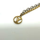 LOUIS VUITTON M68074 Logomania Two-Tone Chain Necklace, Metal, Women's, Gold
