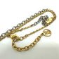 LOUIS VUITTON M68074 Logomania Two-Tone Chain Necklace, Metal, Women's, Gold