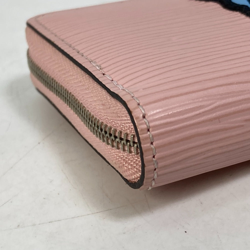LOUIS VUITTON M63723 Epi Stories Zippy Coin Purse, Wallet with Round Zipper, Epi Leather, Women's, Pink