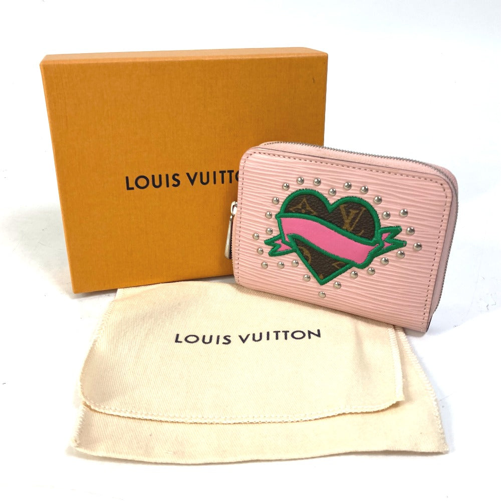 LOUIS VUITTON M63723 Epi Stories Zippy Coin Purse, Wallet with Round Zipper, Epi Leather, Women's, Pink