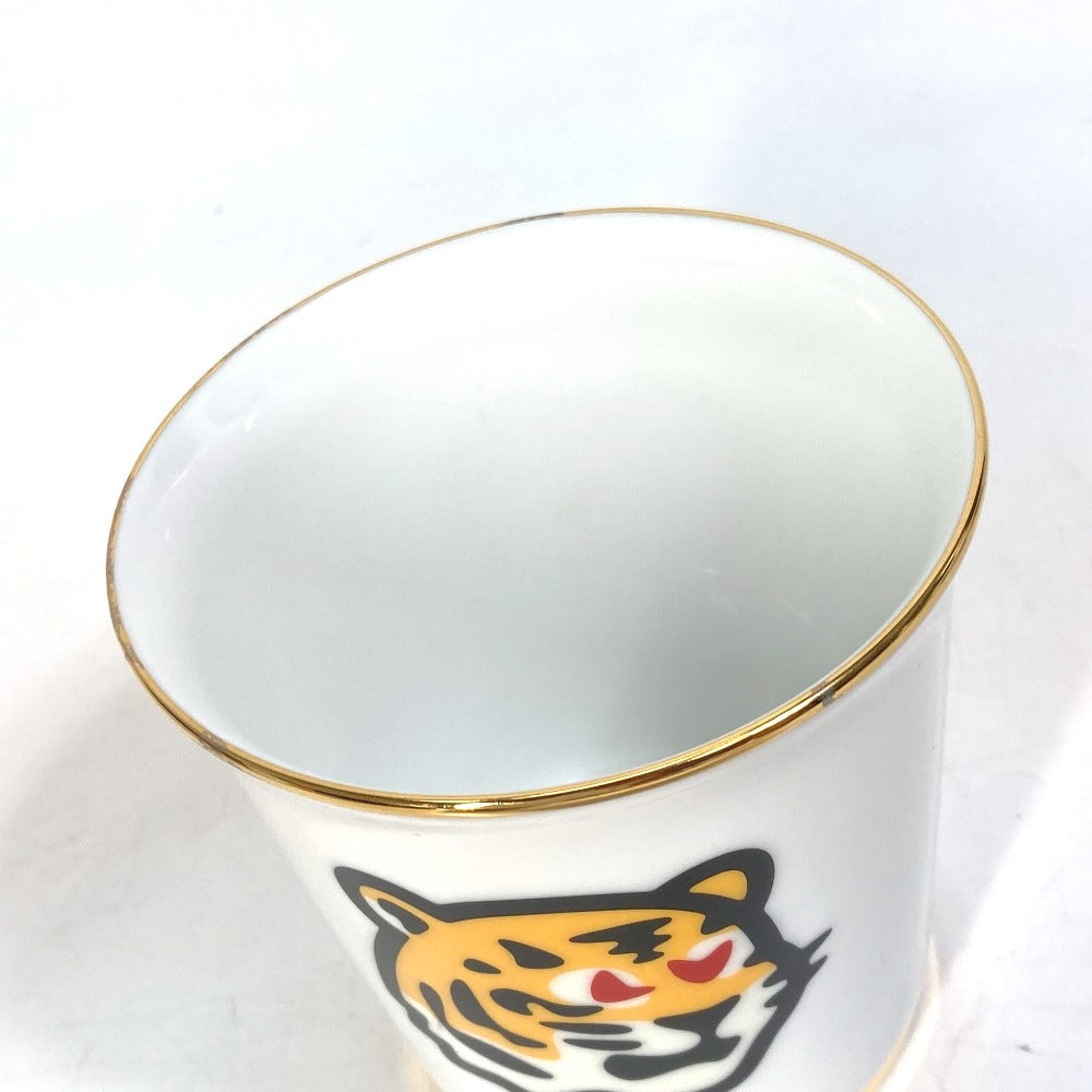 LOUIS VUITTON GI0730 LV スクエアード NIGOコラボ セット4 ゴブレ カップ グラス 食器 インテリア コップ 4つセット グラス 陶器 メンズ ホワイト