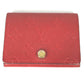 LOUIS VUITTON M58457 Monogram Empreinte Envelope Carte de Visite Bifold Business Card Case, Pass Case, Card Case, Monogram Empreinte Leather, Women's, Cerise, Red