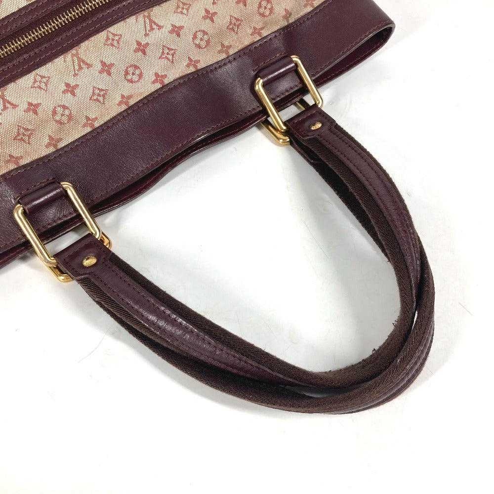 LOUIS VUITTON M92677 モノグラムミニ ルシーユGM 肩掛け ショルダーバッグ カバン トートバッグ モノグラムミニキャンバス レディース チェリー レッド