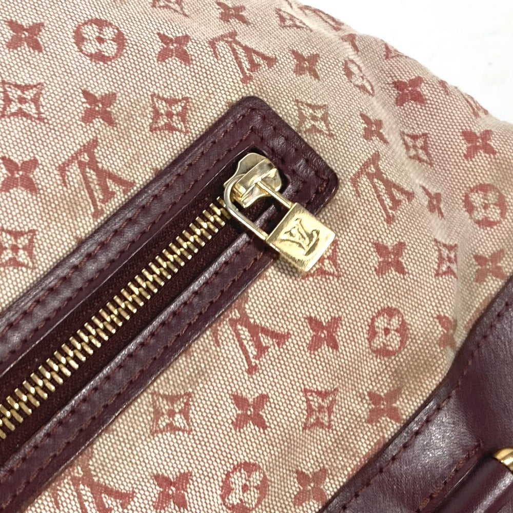 LOUIS VUITTON M92677 モノグラムミニ ルシーユGM 肩掛け ショルダーバッグ カバン トートバッグ モノグラムミニキャンバス レディース チェリー レッド