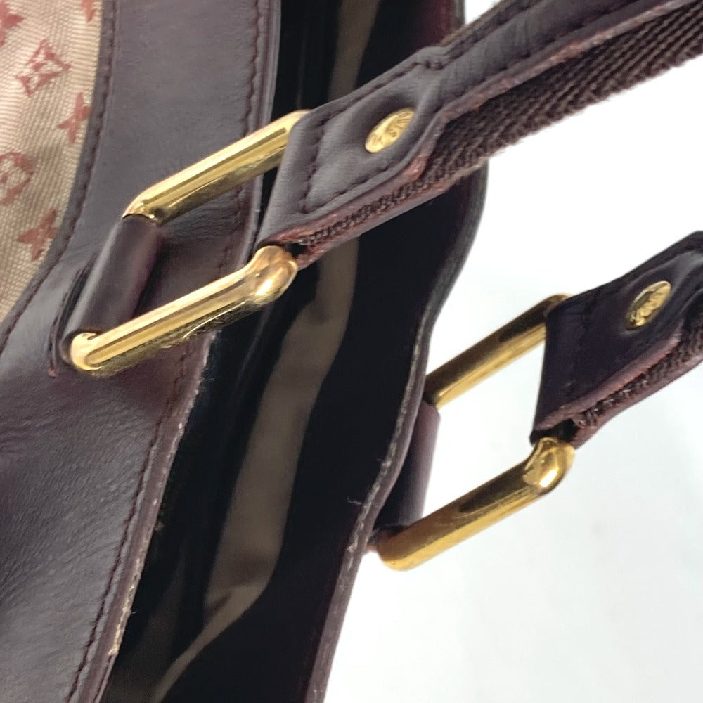 LOUIS VUITTON M92677 モノグラムミニ ルシーユGM 肩掛け ショルダーバッグ カバン トートバッグ モノグラムミニキャンバス レディース チェリー レッド