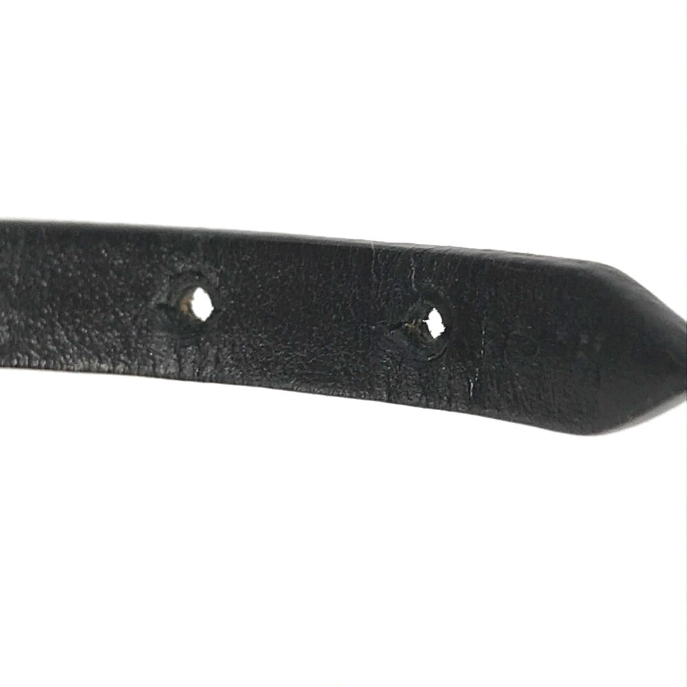 LOUIS VUITTON M8025F Monogram Flower Cruiser Bracelet, Leather Bangle Bracelet, Black, Women's