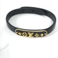 LOUIS VUITTON M8025F Monogram Flower Cruiser Bracelet, Leather Bangle Bracelet, Black, Women's