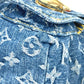 LOUIS VUITTON M46836 New LV Remix Venice Backpack Monogram Denim Women's Blue Denim