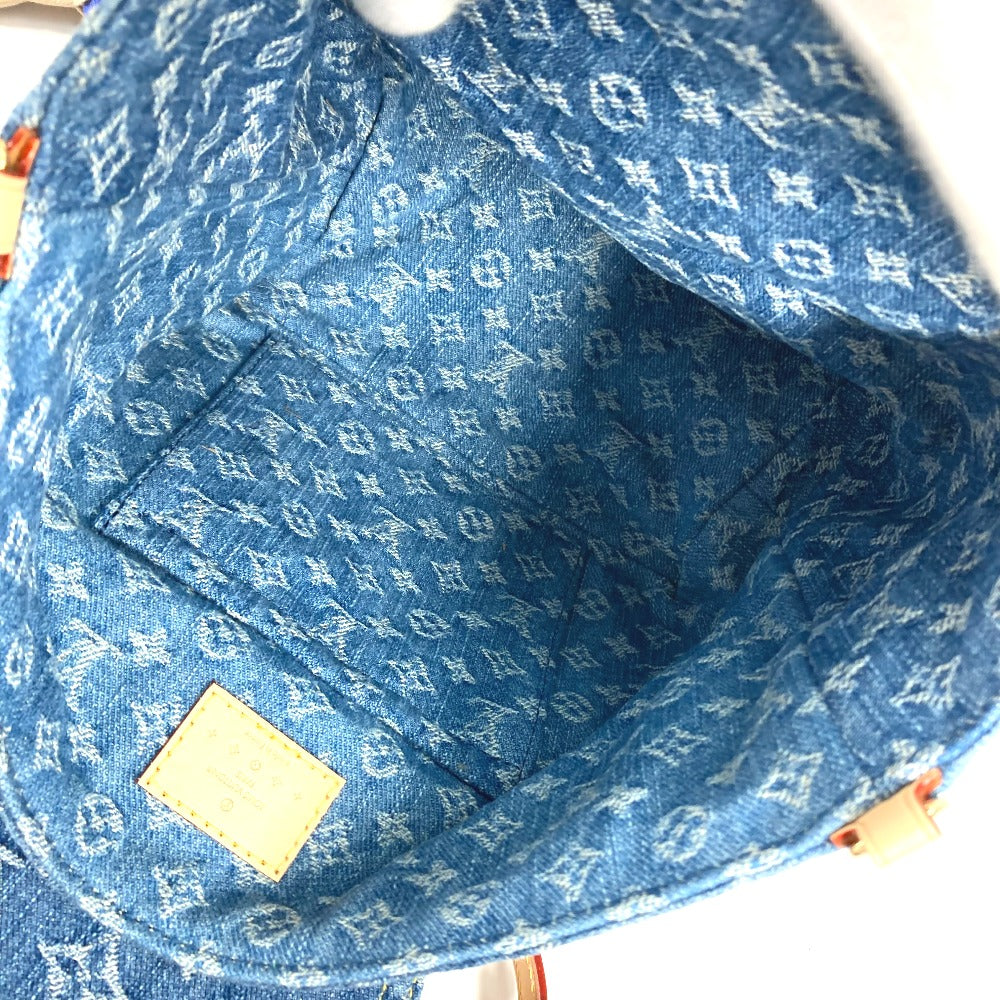 LOUIS VUITTON M46836 New LV Remix Venice Backpack Monogram Denim Women's Blue Denim