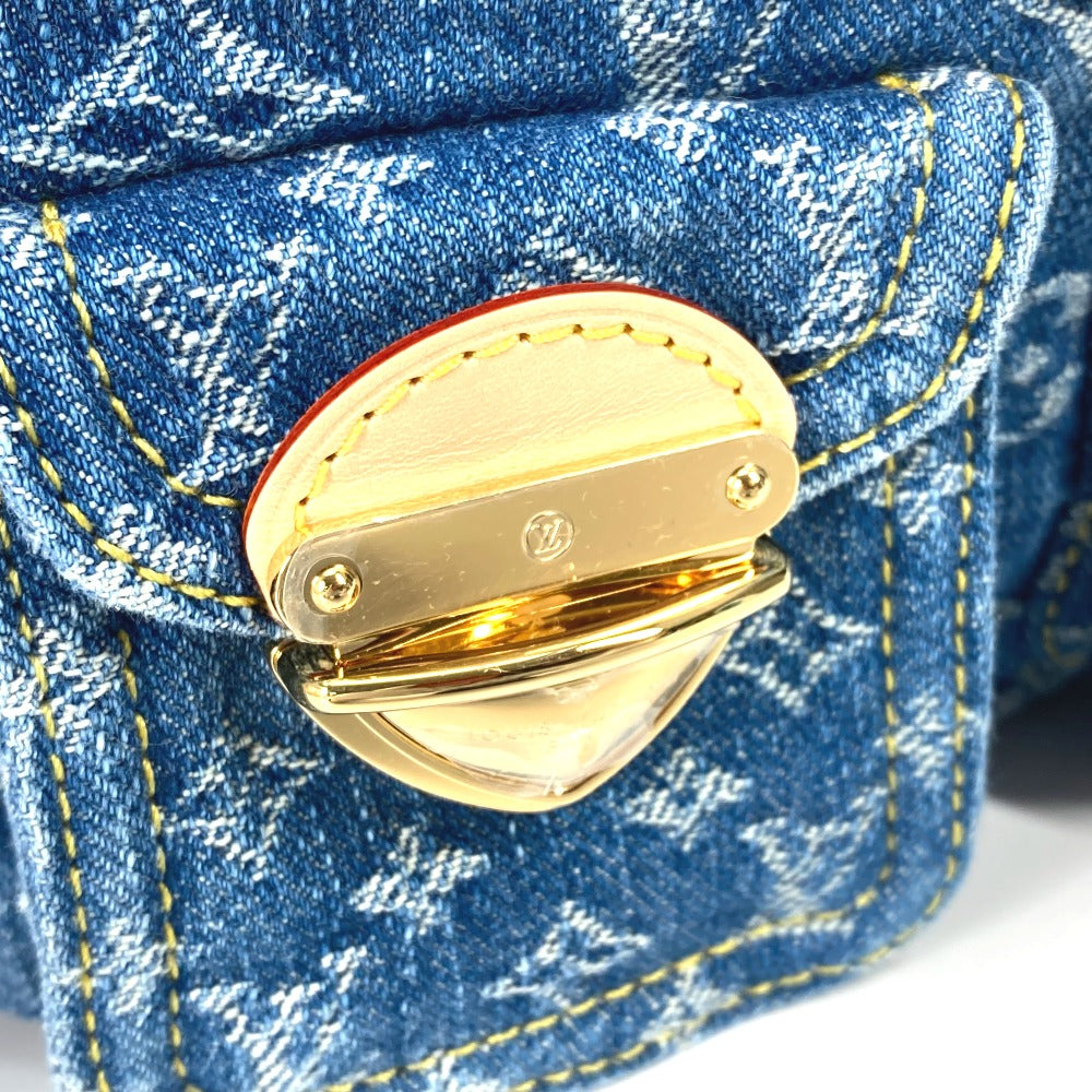LOUIS VUITTON M46836 New LV Remix Venice Backpack Monogram Denim Women's Blue Denim