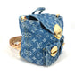 LOUIS VUITTON M46836 New LV Remix Venice Backpack Monogram Denim Women's Blue Denim