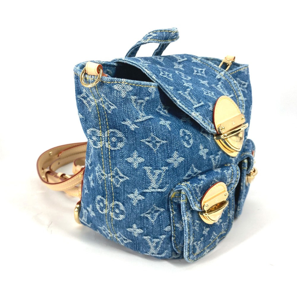 LOUIS VUITTON M46836 New LV Remix Venice Backpack Monogram Denim Women's Blue Denim