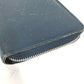 LOUIS VUITTON M30515 Taiga Zippy Organizer Travel Case with Zip-Around Long Wallet in Taiga Leather, Men's, Ocean Blue