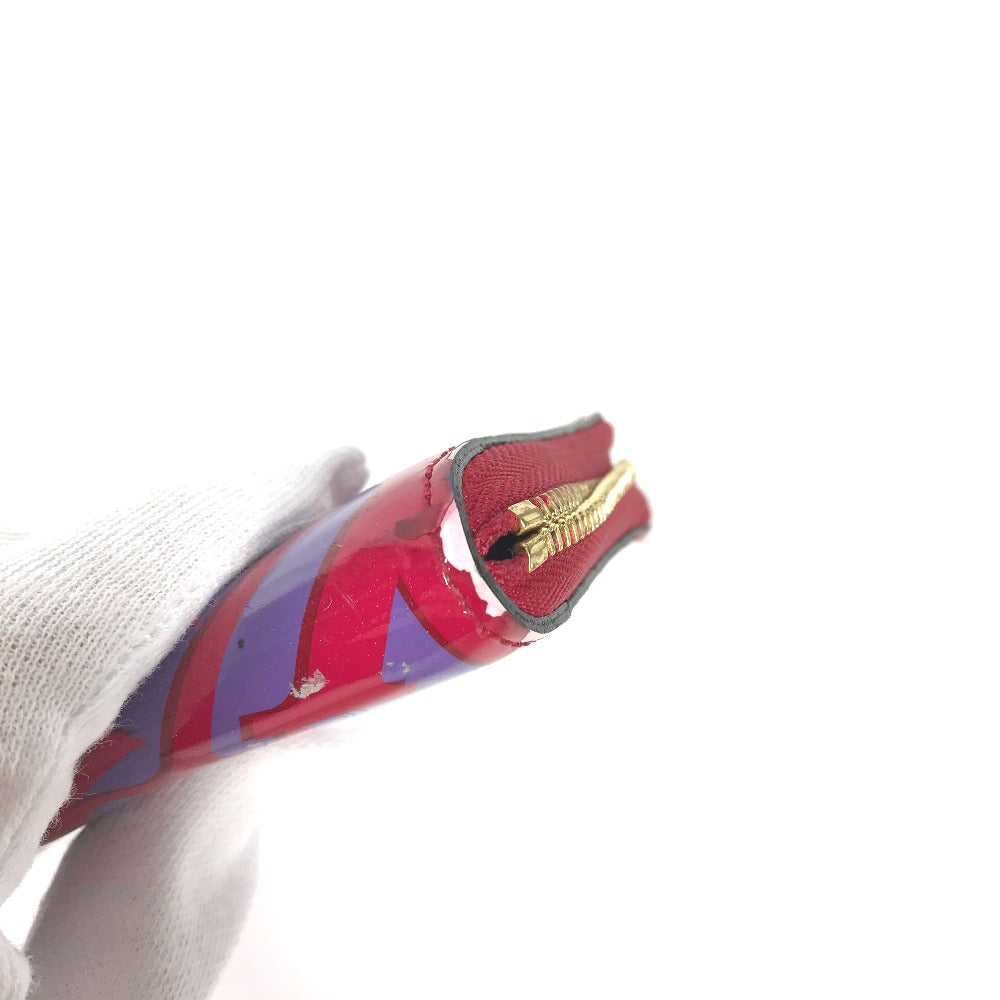 LOUIS VUITTON M90130 2014 Valentine's Sweet Monogram Zippy Coin Purse, Vernis Coin Case, Patent Leather, Women's, Rose Indigo Purple