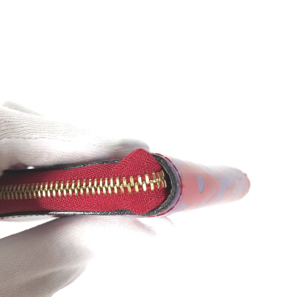 LOUIS VUITTON M90130 2014 Valentine's Sweet Monogram Zippy Coin Purse, Vernis Coin Case, Patent Leather, Women's, Rose Indigo Purple