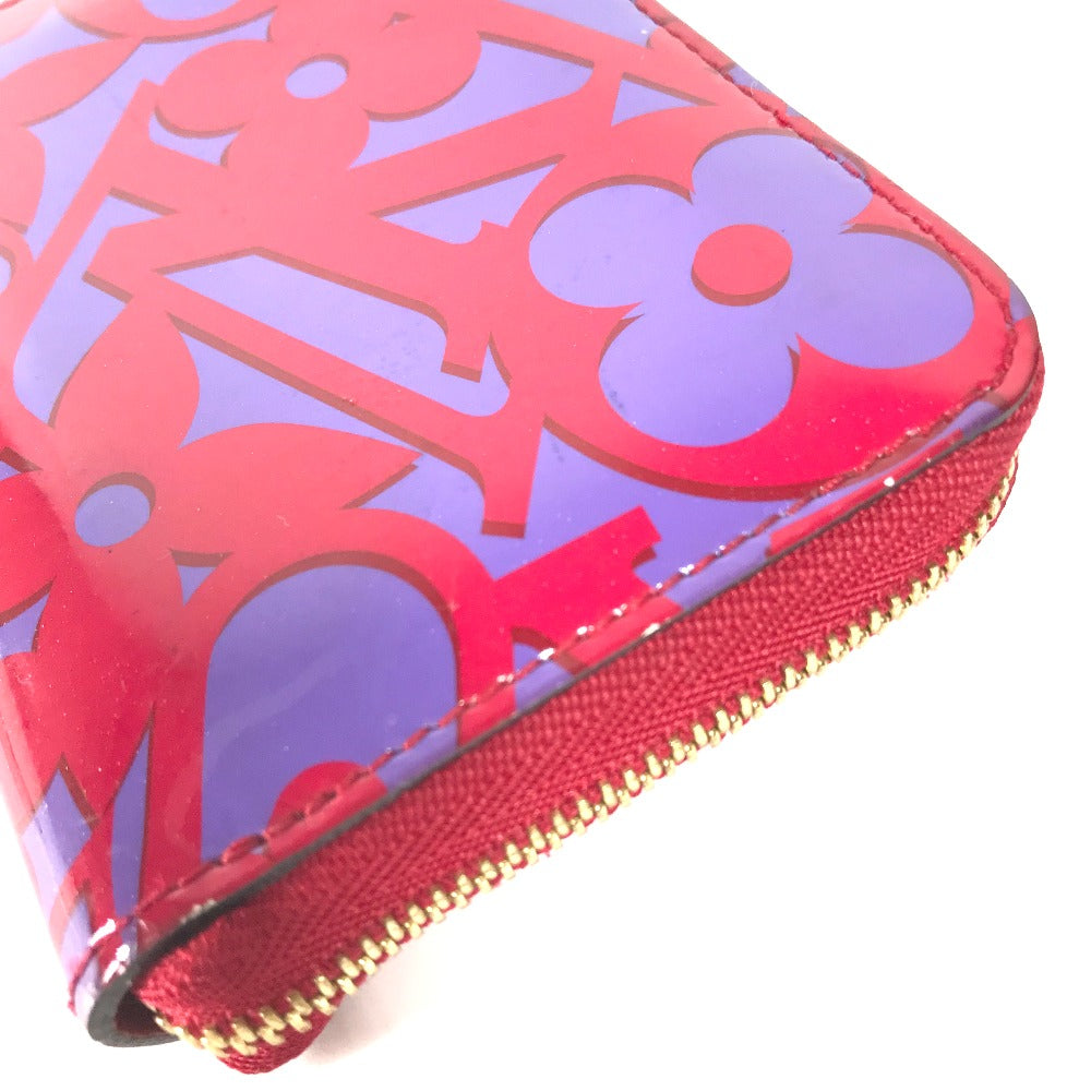 LOUIS VUITTON M90130 2014 Valentine's Sweet Monogram Zippy Coin Purse, Vernis Coin Case, Patent Leather, Women's, Rose Indigo Purple