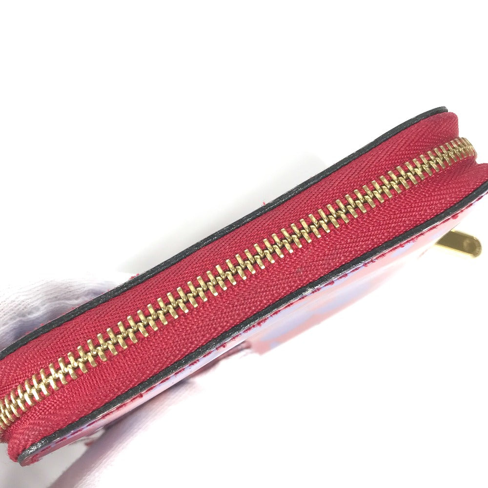 LOUIS VUITTON M90130 2014 Valentine's Sweet Monogram Zippy Coin Purse, Vernis Coin Case, Patent Leather, Women's, Rose Indigo Purple