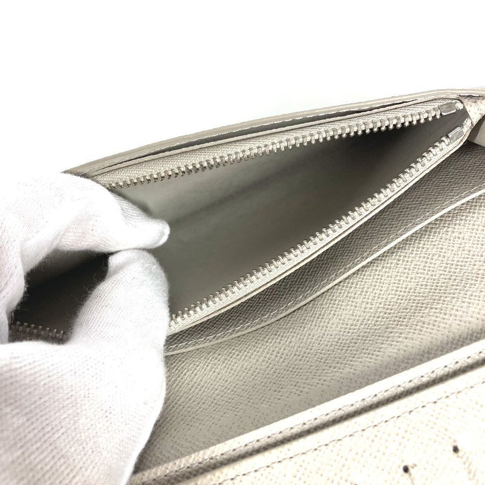 LOUIS VUITTON M30557 Taiga Portefeuille Brazza Long Wallet in Taiga Leather, Men's, Stone Beige