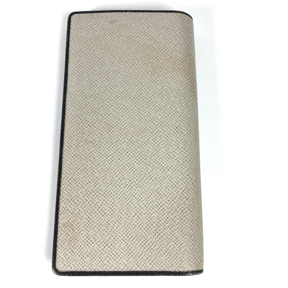 LOUIS VUITTON M30557 Taiga Portefeuille Brazza Long Wallet in Taiga Leather, Men's, Stone Beige
