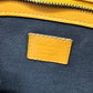 LOUIS VUITTON N41228 Damier Infini Tadao 2-Way Tote Bag in Damier Infini Leather, Men's Solar Yellow