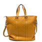 LOUIS VUITTON N41228 Damier Infini Tadao 2-Way Tote Bag in Damier Infini Leather, Men's Solar Yellow
