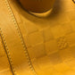LOUIS VUITTON N41228 Damier Infini Tadao 2-Way Tote Bag in Damier Infini Leather, Men's Solar Yellow