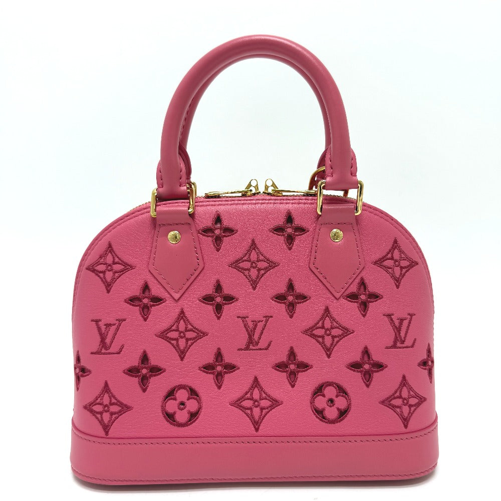 LOUIS VUITTON M22878 LV ブロデリー アングレーズ アルマBB 2WAY カバン ハンドバッグ レザー レディース ピンク - brandshop-reference