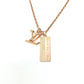 LOUIS VUITTON M69461 2020 Fall/Winter DJ Vocabulary Keyboard Pendant Chain Necklace in Rose Gold