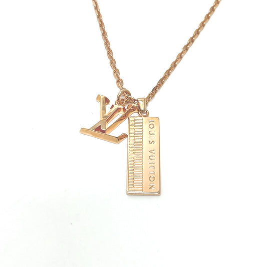 LOUIS VUITTON M69461 2020 Fall/Winter DJ Vocabulary Keyboard Pendant Chain Necklace in Rose Gold