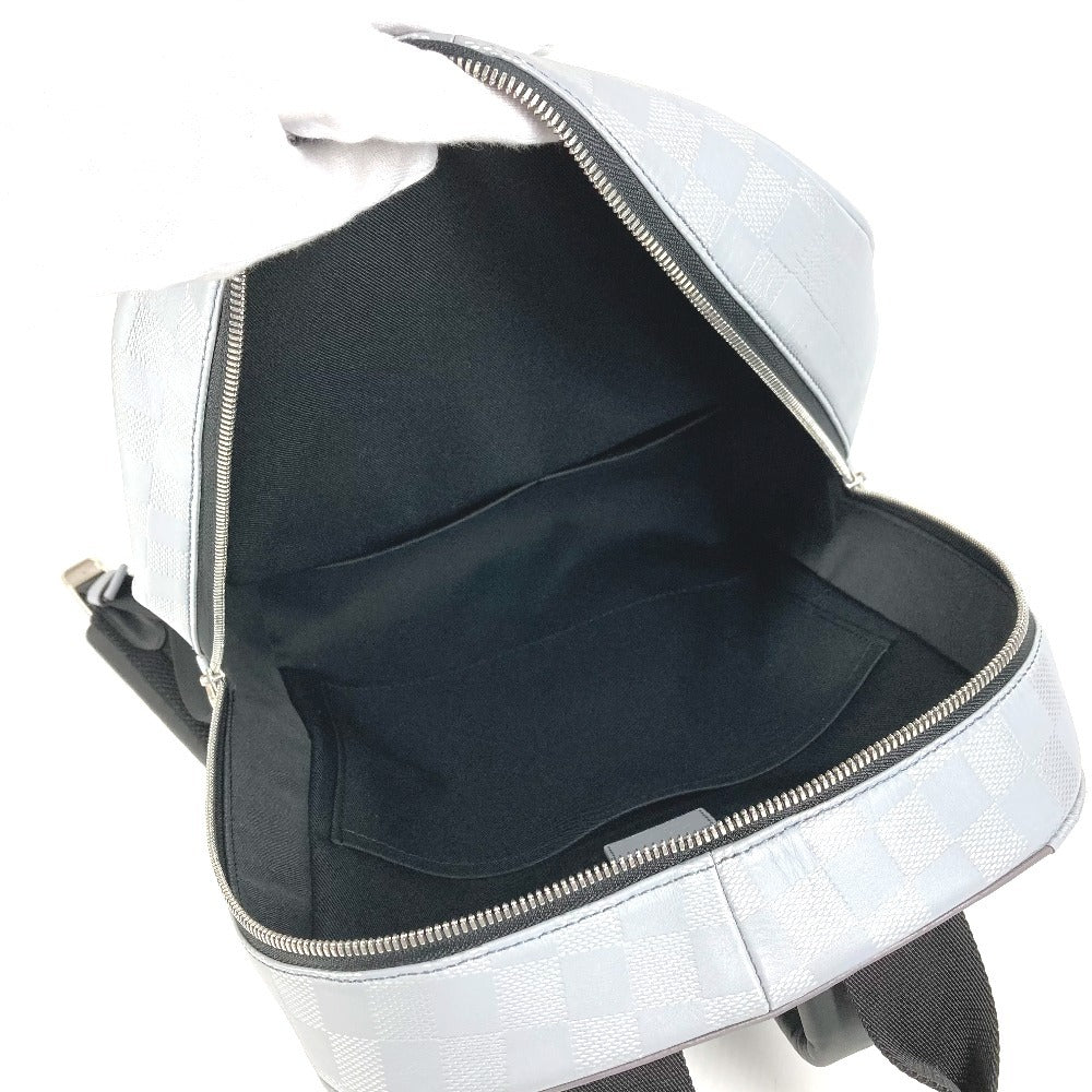 Louis Vuitton N40096 Damier Infini Backpack Bag Rucksack Damier Infini Leather Lelaki Gri Silver