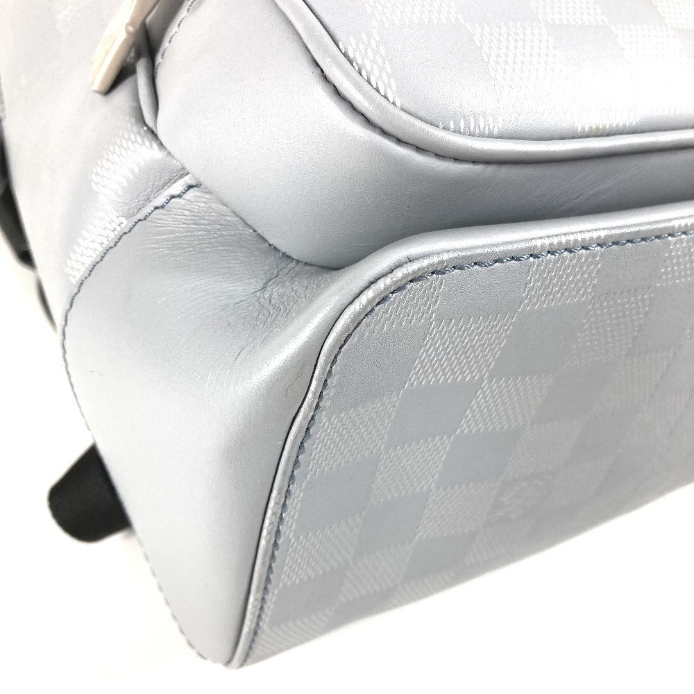 Louis Vuitton N40096 Damier Infini Backpack Bag Rucksack Damier Infini Leather Lelaki Gri Silver