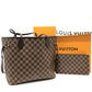 LOUIS VUITTON N40599 ネヴァーフル MM トートバック カバン バック 肩掛けバック トートバッグ ダミエキャンバス レディース エベヌ ブラウン