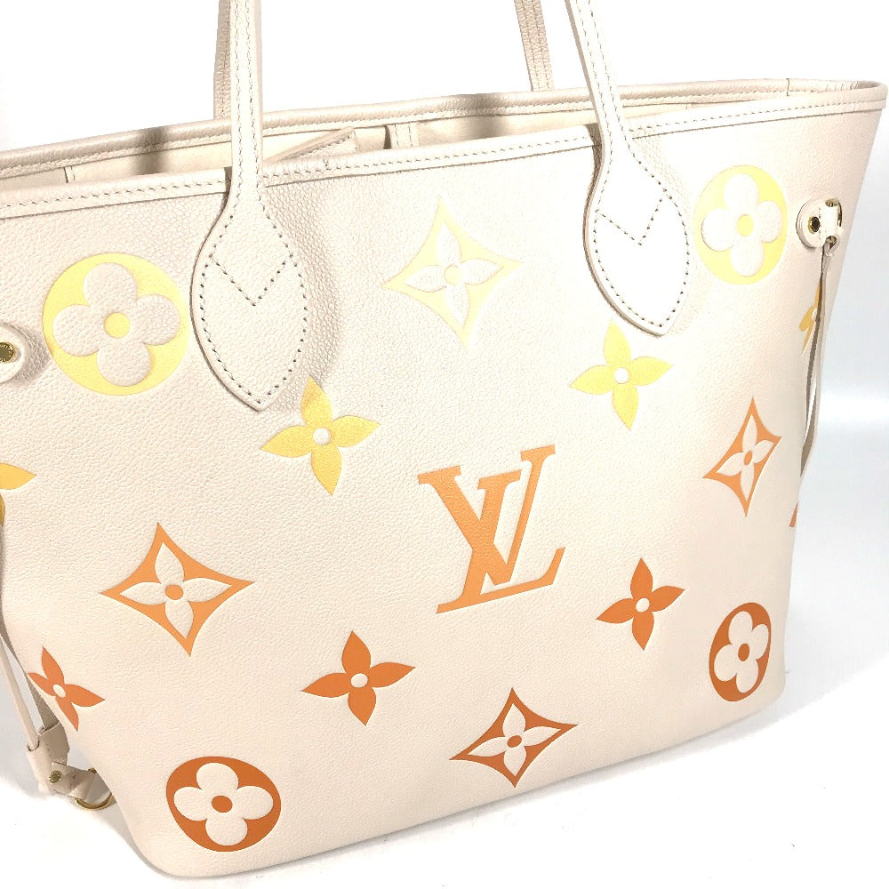 LOUIS VUITTON M46516 モノグラムアンプラント ネヴァーフルMM ショルダーバッグ カバン 肩掛け ポーチ付き トートバッグ モノグラムアンプラントレザー レディース ベージュ