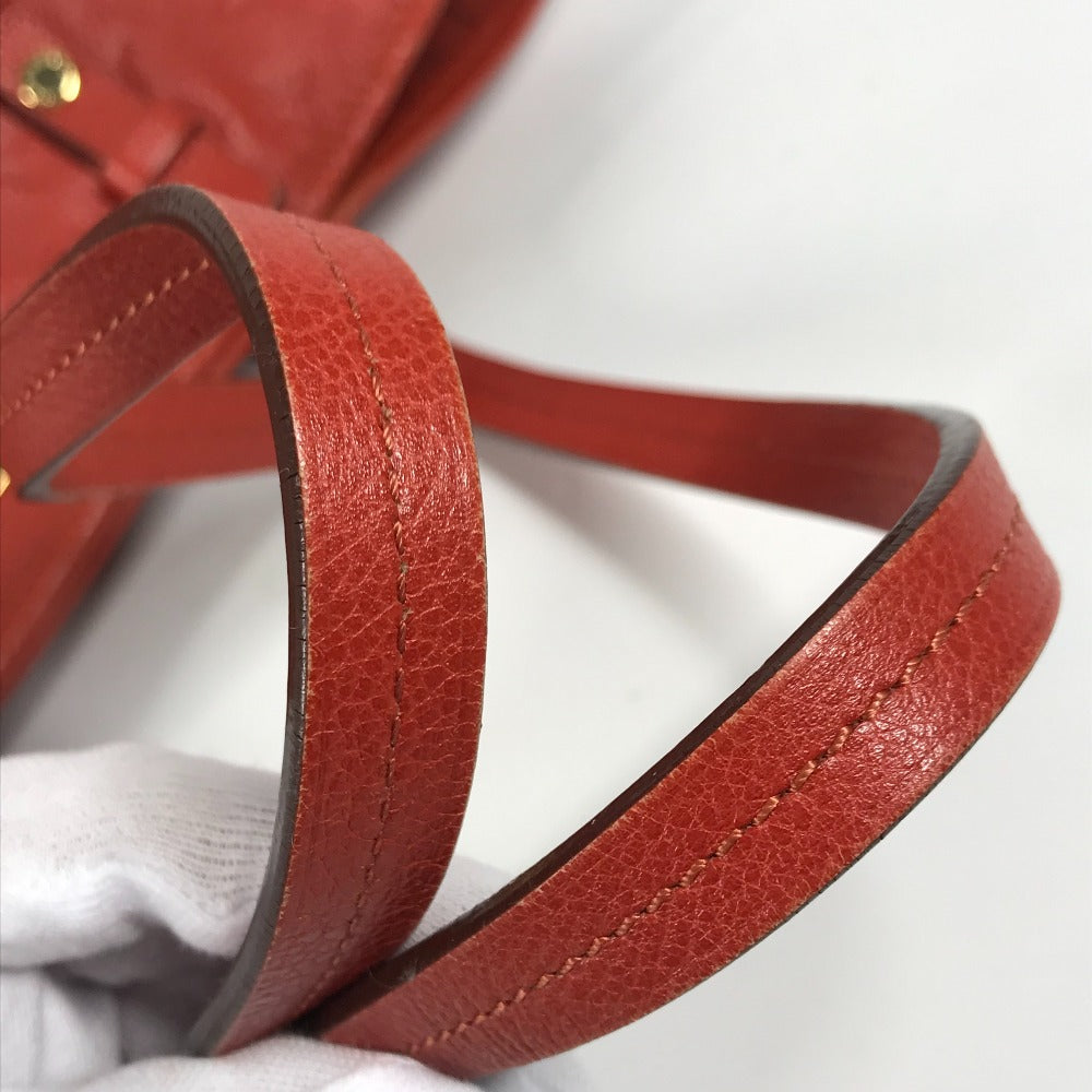 LOUIS VUITTON M40556 モノグラムアンプラント シタディンPM ポーチ付き 肩掛け バケツ ばけつ ショルダーバッグ モノグラムアンプラントレザー レディース レッド