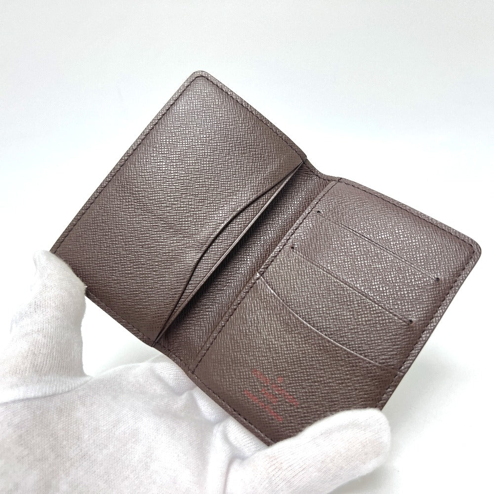 LOUIS VUITTON M60502 オーガナイザー ドゥ ポッシュ 名刺入れ ICケース カードケース ダミエキャンバス レディース エベヌ ブラウン - brandshop-reference