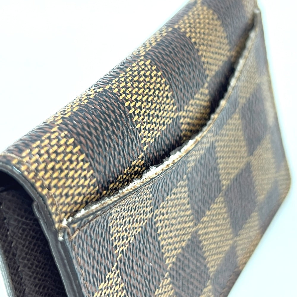 LOUIS VUITTON M60502 オーガナイザー ドゥ ポッシュ 名刺入れ ICケース カードケース ダミエキャンバス レディース エベヌ ブラウン - brandshop-reference