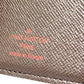 LOUIS VUITTON M60502 オーガナイザー ドゥ ポッシュ 名刺入れ ICケース カードケース ダミエキャンバス レディース エベヌ ブラウン - brandshop-reference