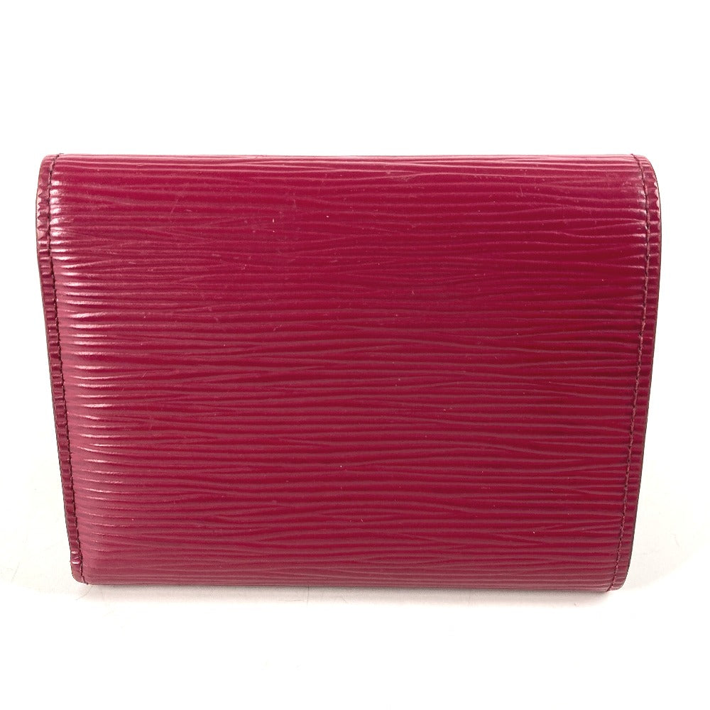LOUIS VUITTON M62171 エピ ポルトフォイユ・ヴィクトリーヌ コンパクトウォレット 3つ折り財布 エピレザー レディース フューシャ パープル
