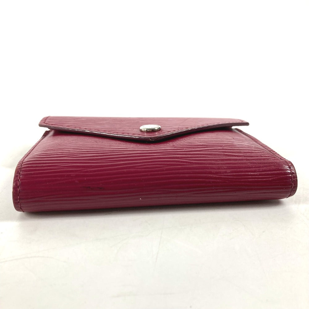 LOUIS VUITTON M62171 エピ ポルトフォイユ・ヴィクトリーヌ コンパクトウォレット 3つ折り財布 エピレザー レディース フューシャ パープル